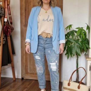 Jeans Mélanie patchwork