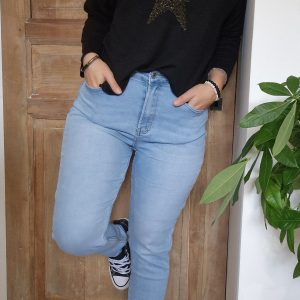 Jean Alba – Coupe mom taille haute