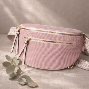 Bandoulière Rosa velours tendance