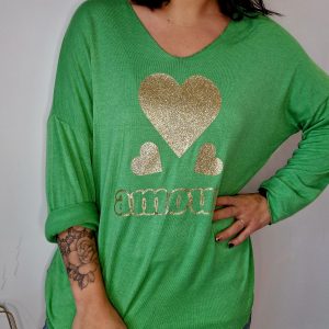 T-shirt Amour - Belle en taille