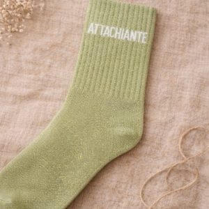 Chaussette à paillettes "ATTACHIANTE"