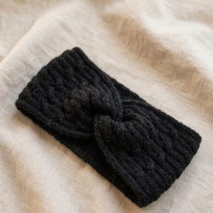 Bandeau tricot femme – Headband noir